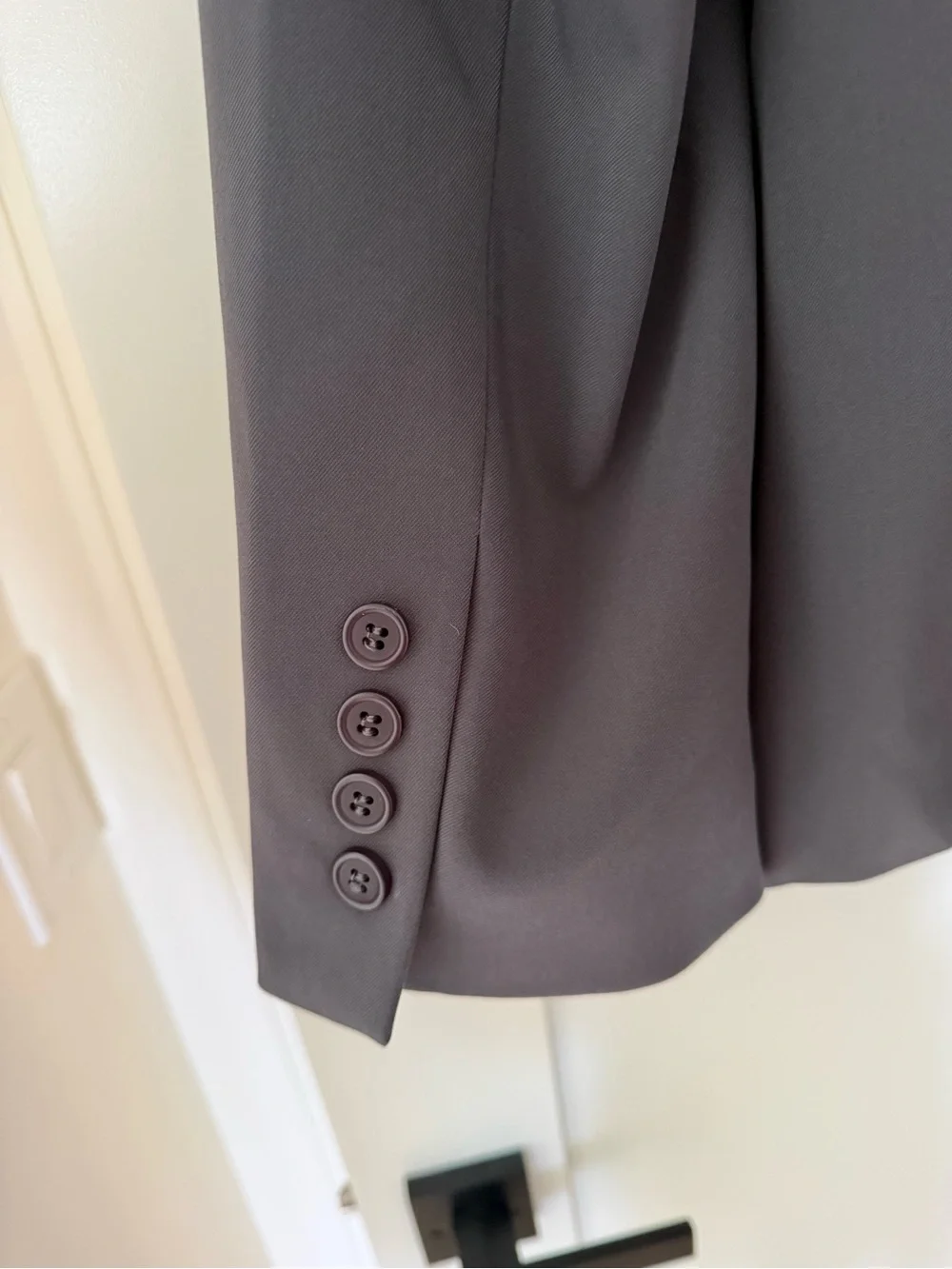 MESHKI Simone Oversized Blazer Jacket in Gray Charcoal - Picture 8 of 10